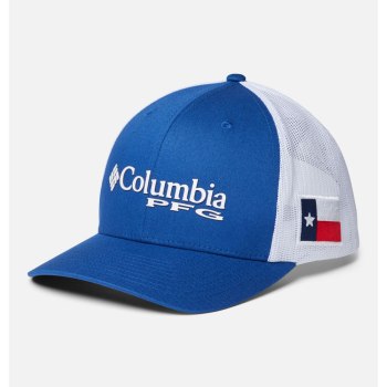 Columbia Petten Dames, PFG Mesh Snap Back Ball - Texas Blauw Wit, 40DQCWJFA